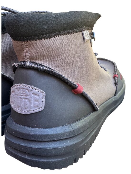 Hey Dudes Bradley Waxed Canvas Size 9 Men\'s EUC Gray main image 7